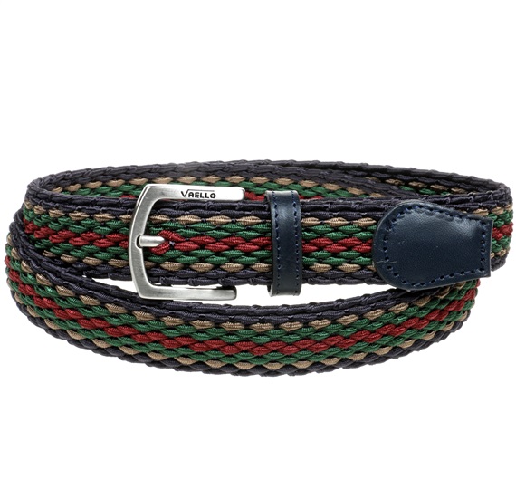Ceinture Élastique Enfant Bleu Marine Tricolore