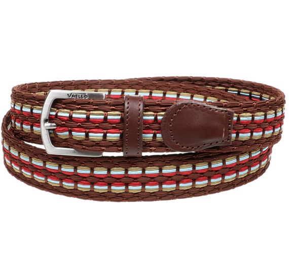 Ceinture Élastique Enfant Tricolore Marron