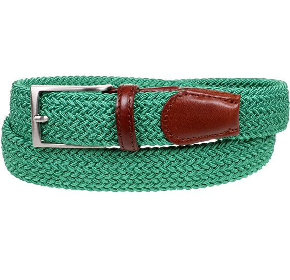 Ceinture Élastique Tressée Vert Andalousie