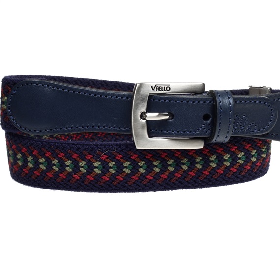 Ceinture Enfant Élastique Bleue Pointes