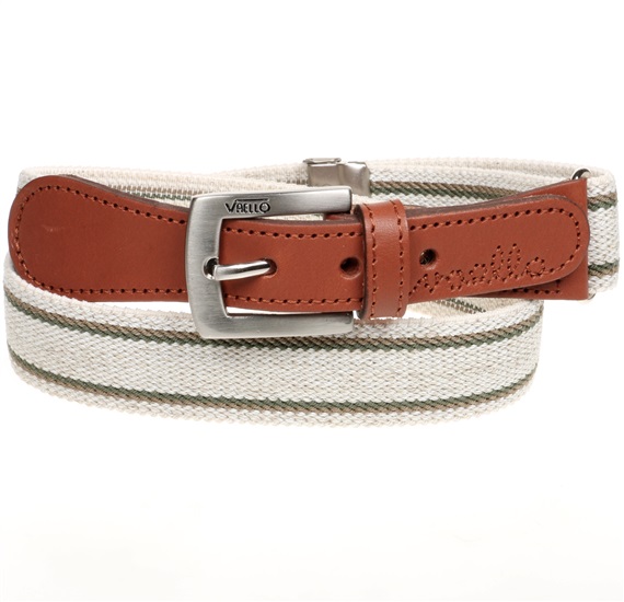 Ceinture Enfant Élastique Brut Rayures Vertes