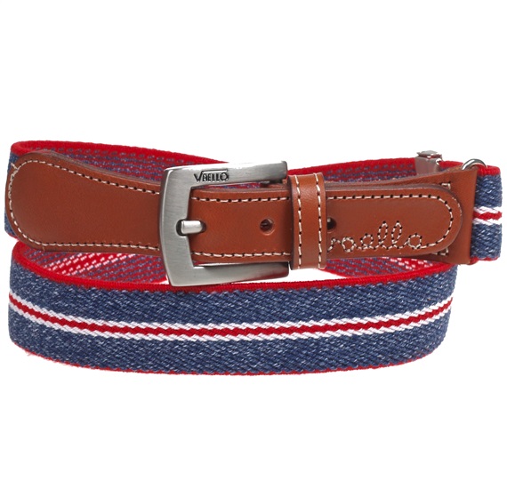 Ceinture Enfant Élastique en Jean et Rouge