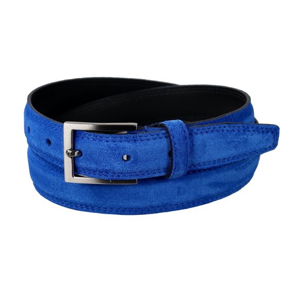 Ceinture Enfant Daim Bleu Roi