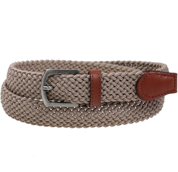 Ceinture Enfant Tressée Sable Foncé