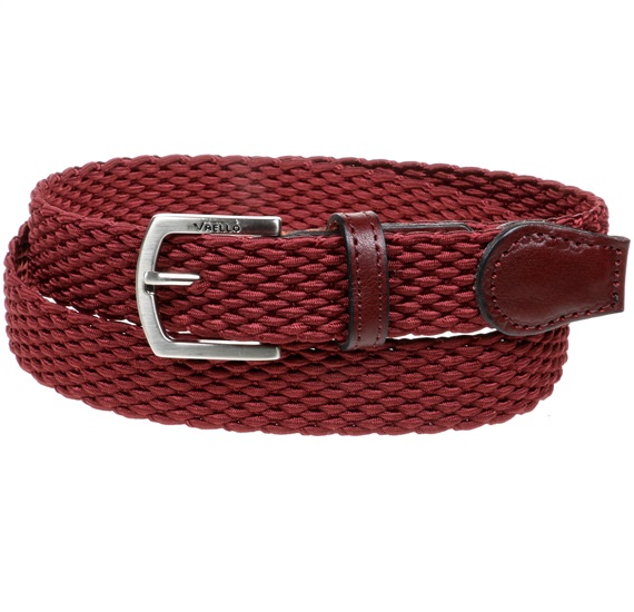 Ceinture Enfant Tressée Grenat