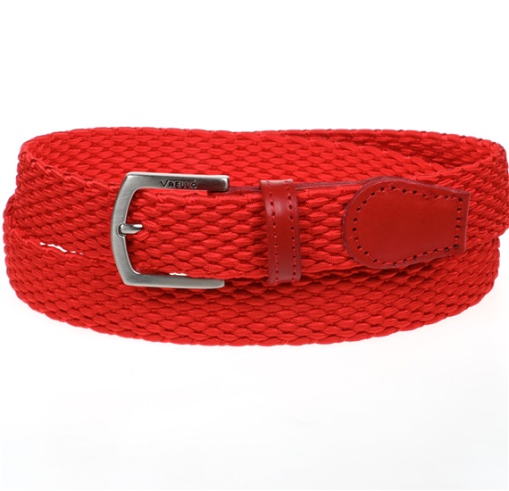 Ceinture Enfant Tressée Rouge