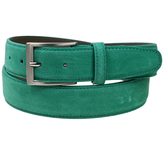 Ceinture en Daim Vert Mer Foncé