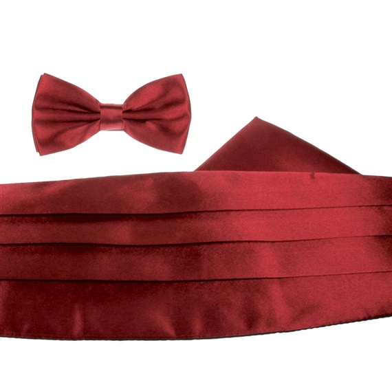 Ensemble Ceinture de Cérémonie Bordeaux Foncé