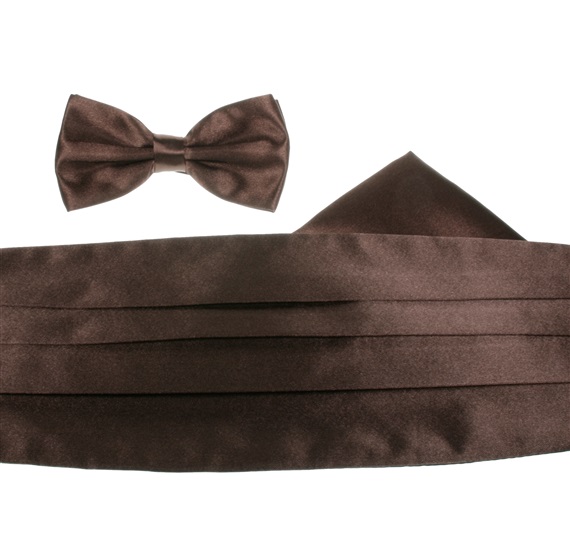 Ensemble Ceinture de Cérémonie Marron Foncé