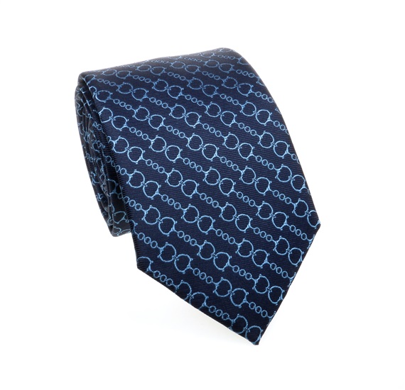 Cravate Bleue à Étriers