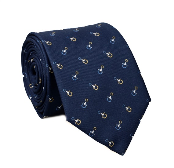 Cravate Bleu Marine avec Estribos