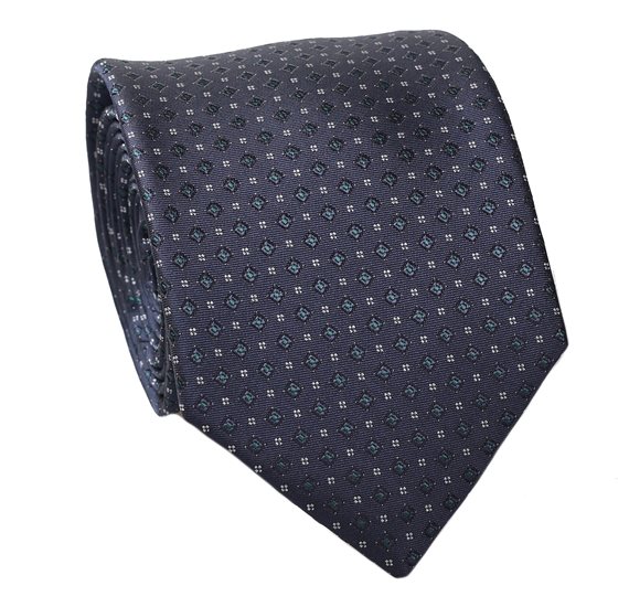 Cravate Bleu Moyen à Motif