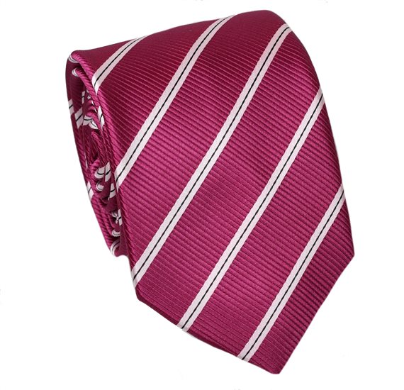 Cravate Rayures Magenta