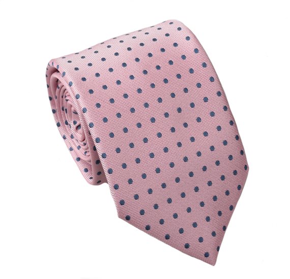 Cravate Rose à Pois Cadet