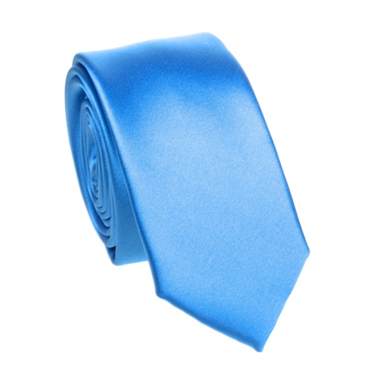 Cravate Étroite Bleu Turquoise