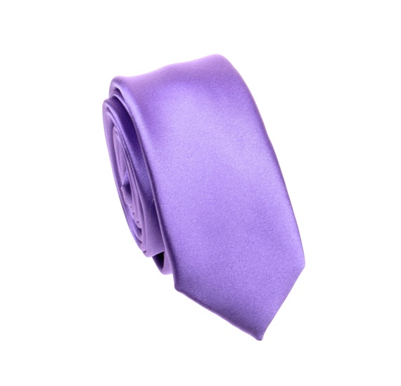 Cravate Étroite Mauve