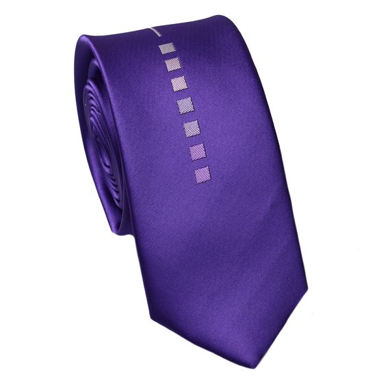 Cravate Étroite Violette Design
