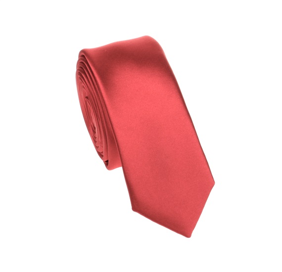 Cravate Étroite Rouge
