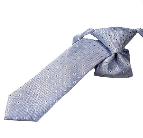 Cravate Enfant Bleu Ciel Pois Bleus