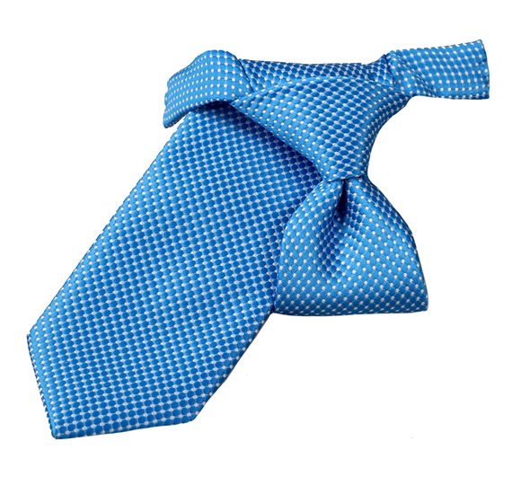Cravate Enfant Bleue France Pois