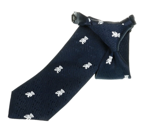 Cravate Enfant Bleu Marine avec Ours Blancs