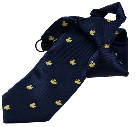 Cravate Enfant Bleu Marine avec Canards