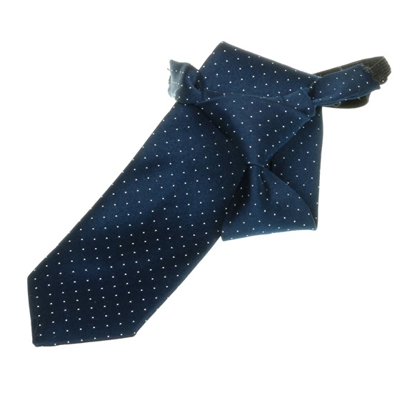 Cravate Enfant Bleu Marine Pois Blancs
