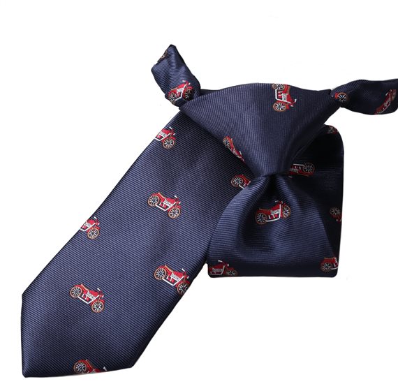 Cravate Enfant Bleue Motifs de Motos