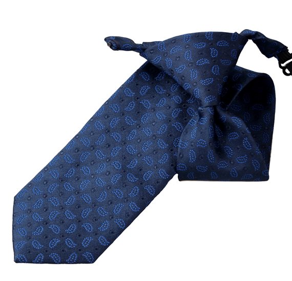 Cravate Enfant Bleu Marine Paisley