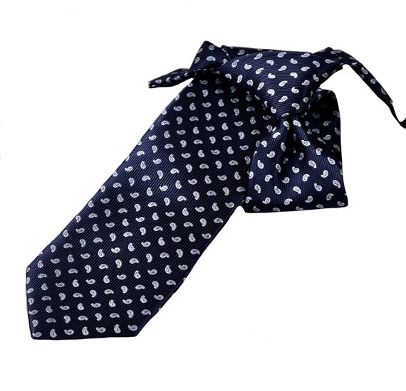 Cravate Enfant Bleu Paisley Ciel