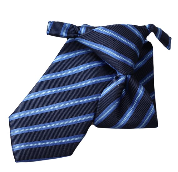 Cravate Enfant Bleue Rayures France