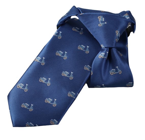 Cravate Enfant Bleu Royal Vespas