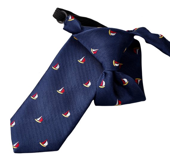Cravate Enfant Bleue Voiliers