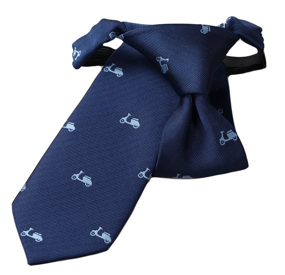 Cravate Enfant Bleu Vespas Célestes