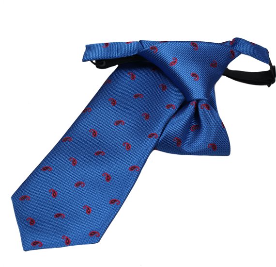Cravate Enfant Bleu Paisley