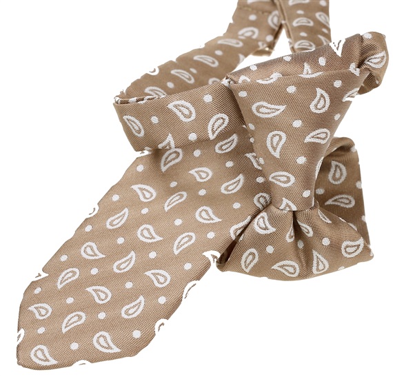 Cravate Enfant Cachemire Beige
