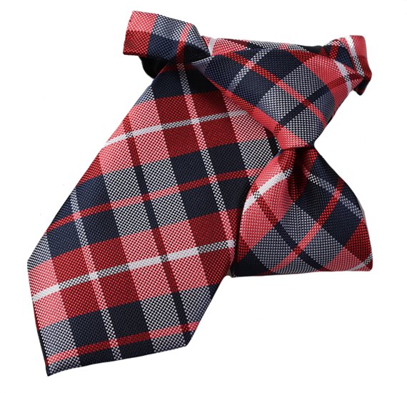 Cravate Enfant Carreaux Écossais Rouge