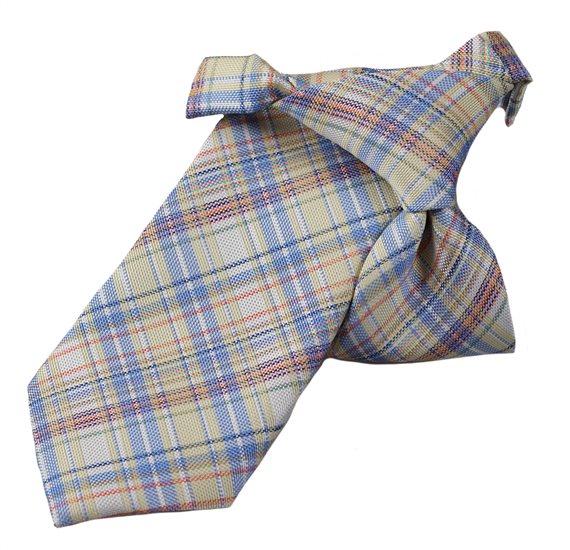 Corbata Niño Cuadros Amarillos