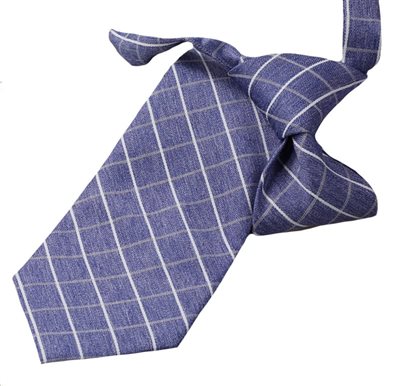 Cravate Enfant Carreaux Bleus