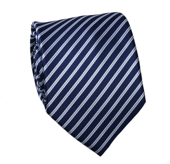 Cravate Rayures Bleues