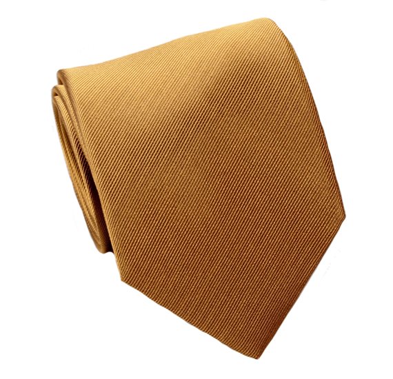 Cravate en Soie Naturelle Ocre