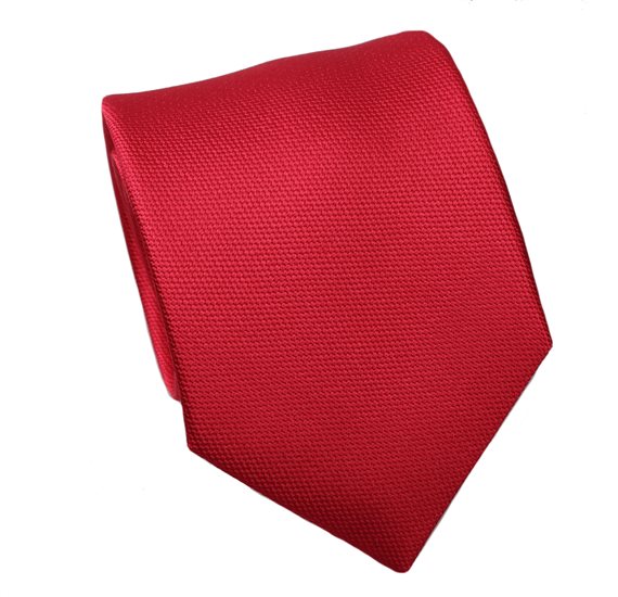 Cravate en Soie Naturelle Rouge