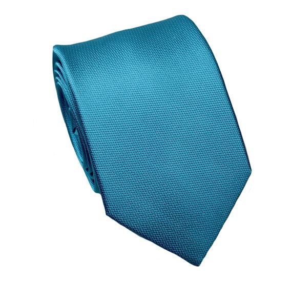 Cravate en Soie Naturelle Turquoise