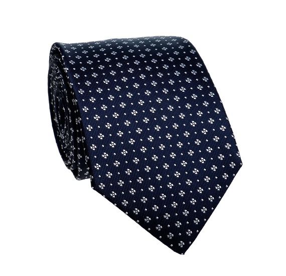 Cravate Trèfle Bleu Marine
