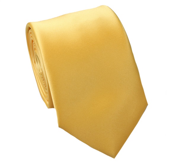 Cravate et Mouchoir Jaune