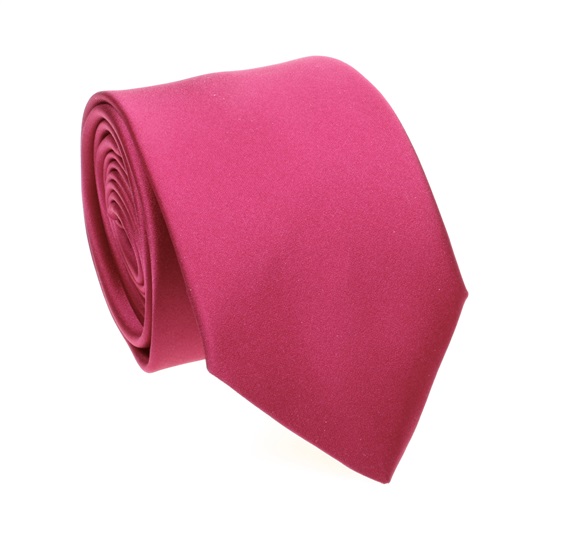 Cravate et Mouchoir Magenta