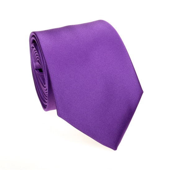 Cravate et Mouchoir Violet