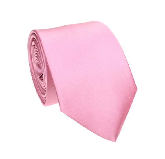 Cravate et Mouchoir Rose