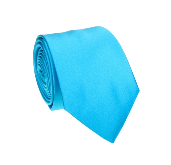Cravate et Mouchoir Turquoise