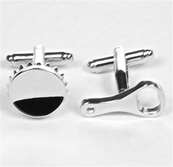 Boutons de Manchette Décapsuleur et Badge